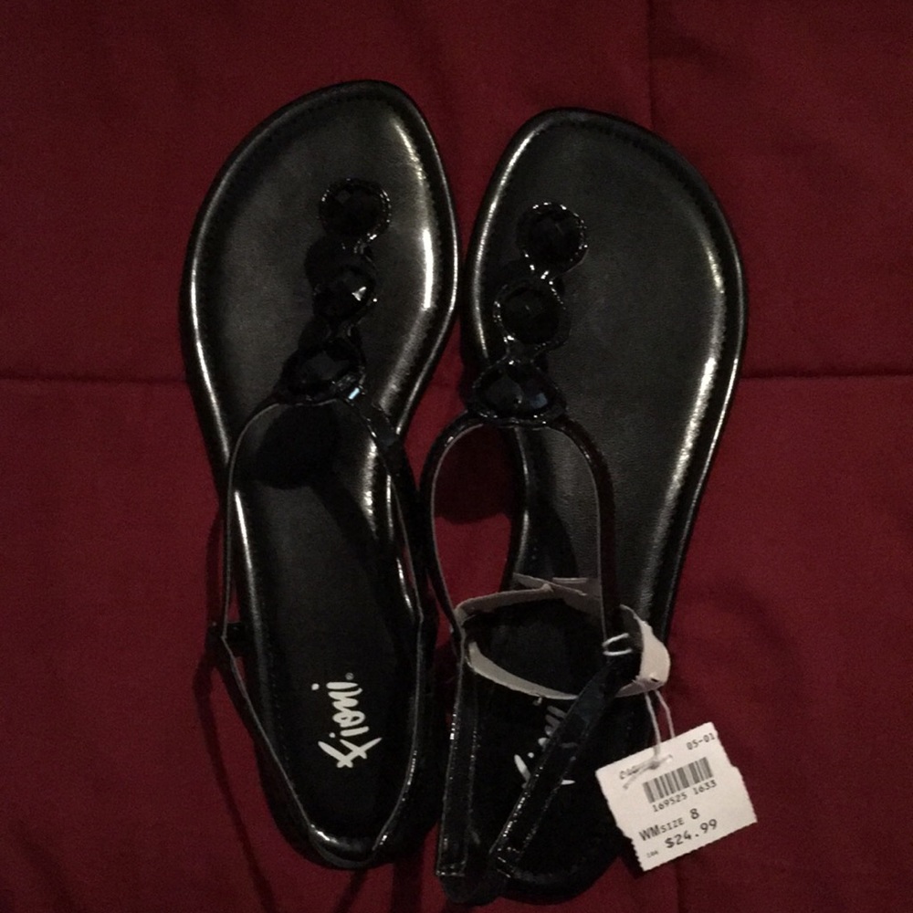 Black Fioni Sandals— Brand New